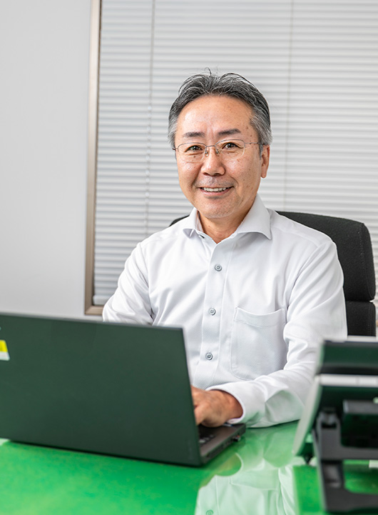 代表取締役社長羽石芳水